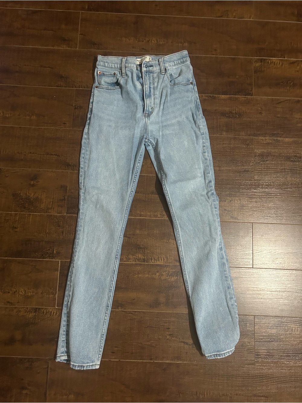 Light Blue High-Rise Women’s Jeans. Abercrombie and Fitch